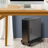 Adjustable Mobile CPU Stand, Ventilated Computer Tower Stand PC Tower