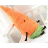 Tikwisdom Pre-Kindergarten Toys soft toys lumbar pillow,Carrot, stuffed toys Orange
