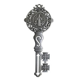 Saint Benedict Key Blessing for Protection - Home - Door - Wall Hanger Catholic Gifts - Llave de San Benito Catholic Favor