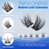 TNFVLONEINS Natural Lash Clusters Kit Wispy Lash Extension Kit C