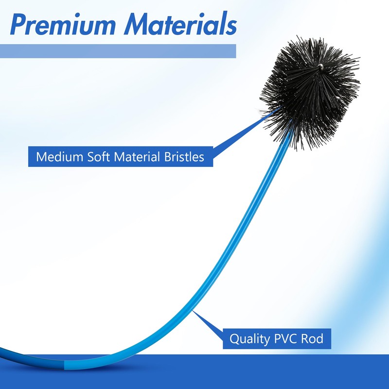 Gulfmew 3 Pcs Condensate Trap Flexible Drain Brush, 16 Inch