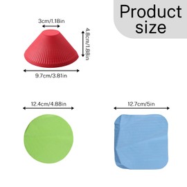 Tabanzhe Rubber Jar Gripper Pads-3PCS Bottle Lid Tops Openers Multi-Purpose Jar Grips Openers for Most Bottles Kitchen Gadgets for Weak Hands