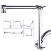 BRIGHT SHOWERS Brass Shower Arm Extender for Rain and Handheld