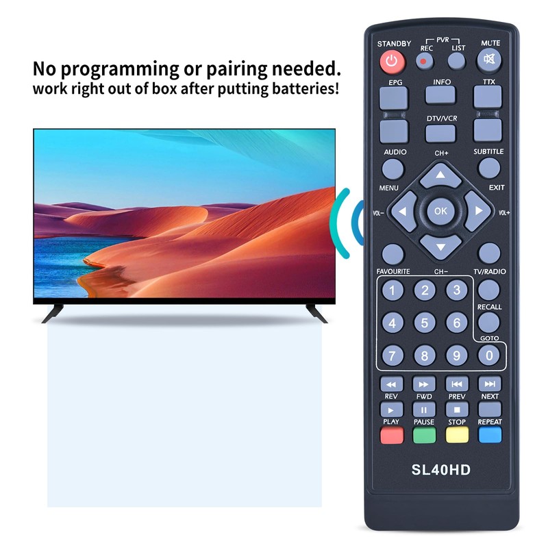 Replacement Remote Control SL 40 HD Suitable for Comag M01