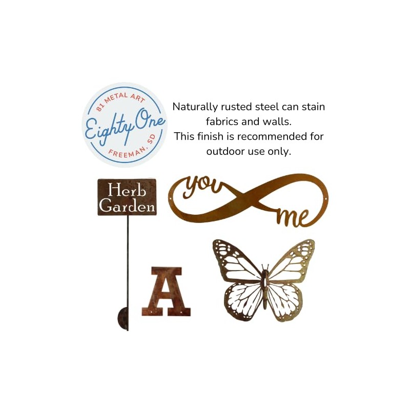 Classic Metal Garden Markers 19 Inches Tall (Bulk Discount Five