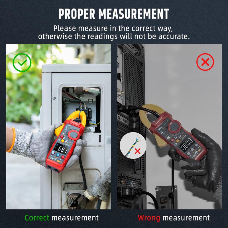 Multimeter Tester, RANGERHINO 2000 Count Digital Clamp Meter, NCV Voltmeter