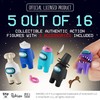 P.M.I. Among Us クルーメイトフィギュア | 1パックに16個のコレクションアイテムの中5個 | Among Us Merch