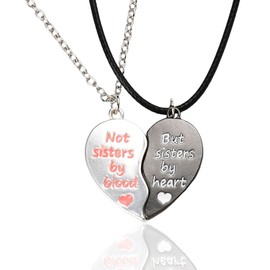 Best Friends Matching Necklace for Women Best Friend Bithday Gifts for Friends Besties Broken Necklaces for Sister Bestie Long Distance Friendship Gifts for Friends Friendship Necklaces for Women