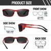 DUCO Polarized Sunglasses for Men 100% UV400 Protection Metal Frame