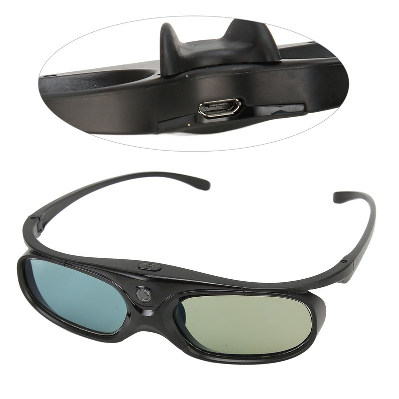 DLP Link 3D Glasses Rechargeable 144Hz Refresh Left Right Eye