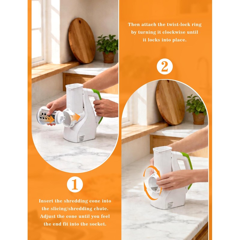 Shred Cone Replacement Compatible with Presto Salad Shooter 02910 &