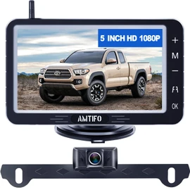 Wireless Backup Camera 5-inch for Truck: Easy to Install Back up Camera - HD 1080P Rear View Camera for Trucks SUVs