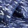 Chezmoi Collection Military Camo 4-Piece Sheet Set - Camouflage Blue