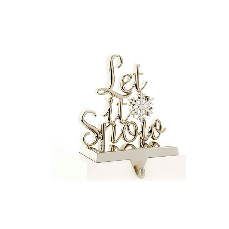 Metal Stocking Hangers Trees Snowflakes and let it Snow By