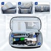 CURMIO Men Grooming Kits Storage Bag, Portable Travel Case for
