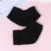 FRCOLOR 2 Pairs Toeless Moisturizing Socks Gel Heel Protection Elastic