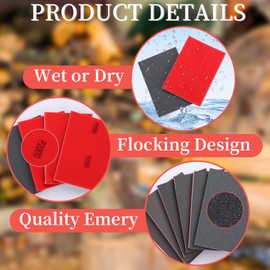 240 Grit Sanding Sponge Set, Sanding Sponges for Wood, Wet Dry Ultra Fine Sanding Pads for Automobile Wood Furniture Metal Drywall Polishing