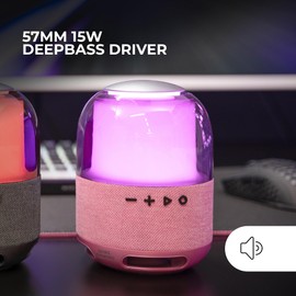 MARSGAMING Mars Gaming MSCUBEW Compact RGB Gaming Speakers