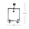 Niwugady Parrot Chew Toy Stainless Steel Hanging Perch Interactive Toy