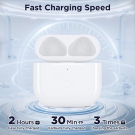 Replacemnet Charging Case for Airpod 4th Charging Case, Type-C Port Charge case for Airpod 4th Gen Cases with Bluetooth Pairing Sync Button,White