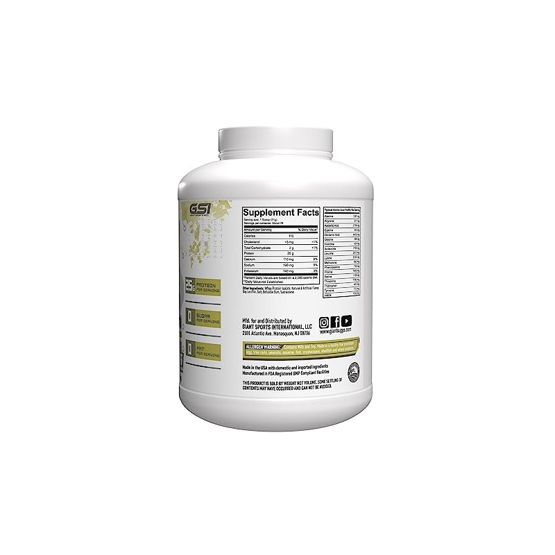Giant Sports International Performance Edge ISO Upgrade 100 Whey Isolate
