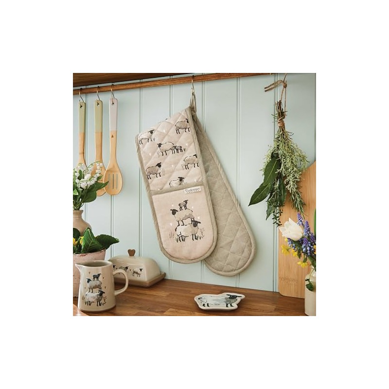 Cooksmart Double Oven Gloves Heat Resistant | British Designed Heat