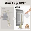 KES Standing Towel Rack 3-Tier with Marble Base, Brushed Gold