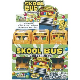 Skool Bus with Candy .53 ounce (Pack Of 12)