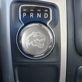 Dinosaur Carving Car Interior Decal, Stainless Steel, Compatible with Your Chrysler Pacifica, Chrysler 200/300, Dodge Durango, Voyager, Dodge Ram 1500 & 2500.