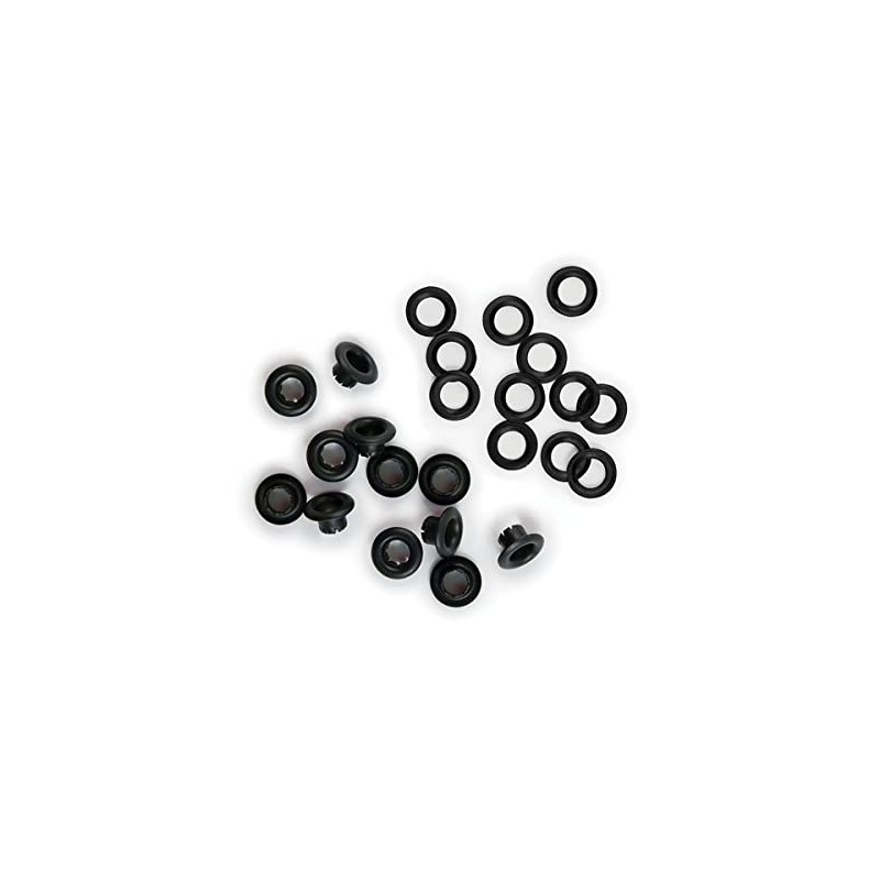 We R Memory Keepers Eyelets & Washers Standard-Black Pkg, Brass,