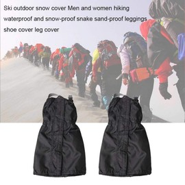 nuoshen Hiking Gaiters, Durable Waterproof Warmth Leg Gaiters for Outdoor Walking Climbing Hunting Skiing, 150D Anti-tear Oxford Fabric