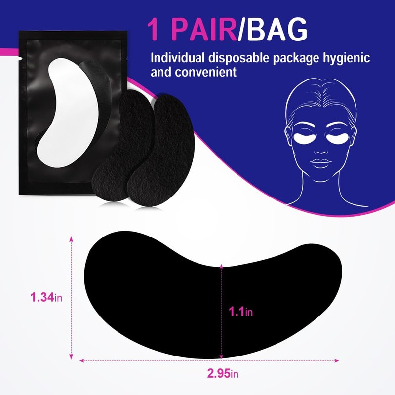 Lunamoon Eye Pads for Eyelash Extension Eyelashes Pads UV Protection