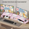 OPNICE Desk Organizers and Accessories, Dual Monitor Stand Riser with