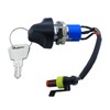 PLENTZOM Forklift Ignition Switch Key 1220-520002-AC JK118 1115-500016-00 Compatible with