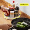 Roninkier Lazy-Susan Rotatable Spice Rack - 2-Pack 25cm Cupboard Organiser