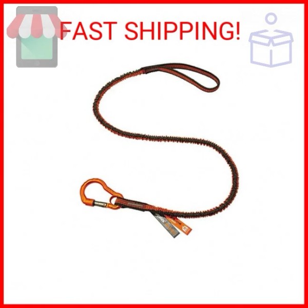 Ergodyne Squids 3100F(x) Tool Lanyard, Shock Absorbing with Self-Locking Carabin