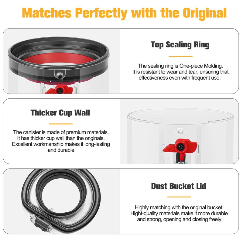 V10 Replacement Dust Bin for Dyson V10 SV13 SV27 Canister