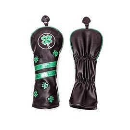 Driver Wood Utility UT FW Headcover for Drivers 460cc 440cc for Wood with 3, 4, 5, 7, 9, X Conversion Doug Utility UT 2, 3, 4, 5, 6, UT Conversion Doug Included Material: Premium PU Leather (For Wood, Black Clover)