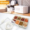Divided Serving Tray with Lid and Handle,Snackle Box Containers with