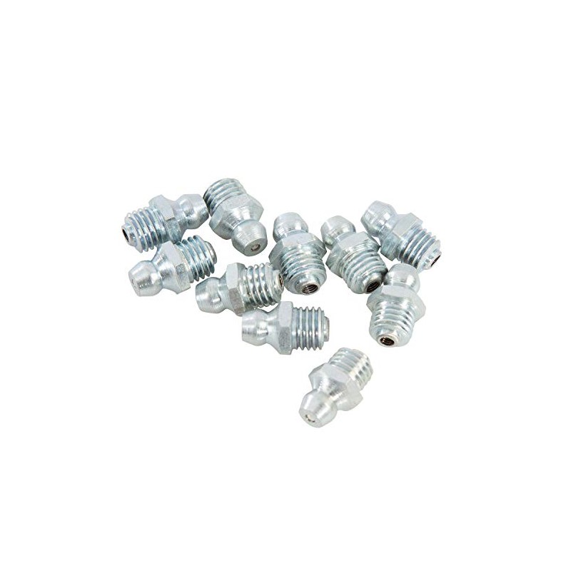 OEMTOOLS 25788 Straight Metric Grease Fittings, 8 mm x 1