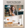 WOPET Automatic Cat Feeder with Camera for Two Cats, 6L