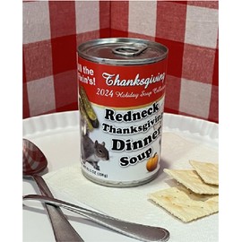 Redneck Thanksgiving Dinner Gag Soup Can Labels - Party Decorations, Supplies Favors - FUNNY Gift - Xmas Stocking Stuffer, White Elephant, Secret Santa, Hillbilly, Squirrel, Pumpkin, Country Decor (2)