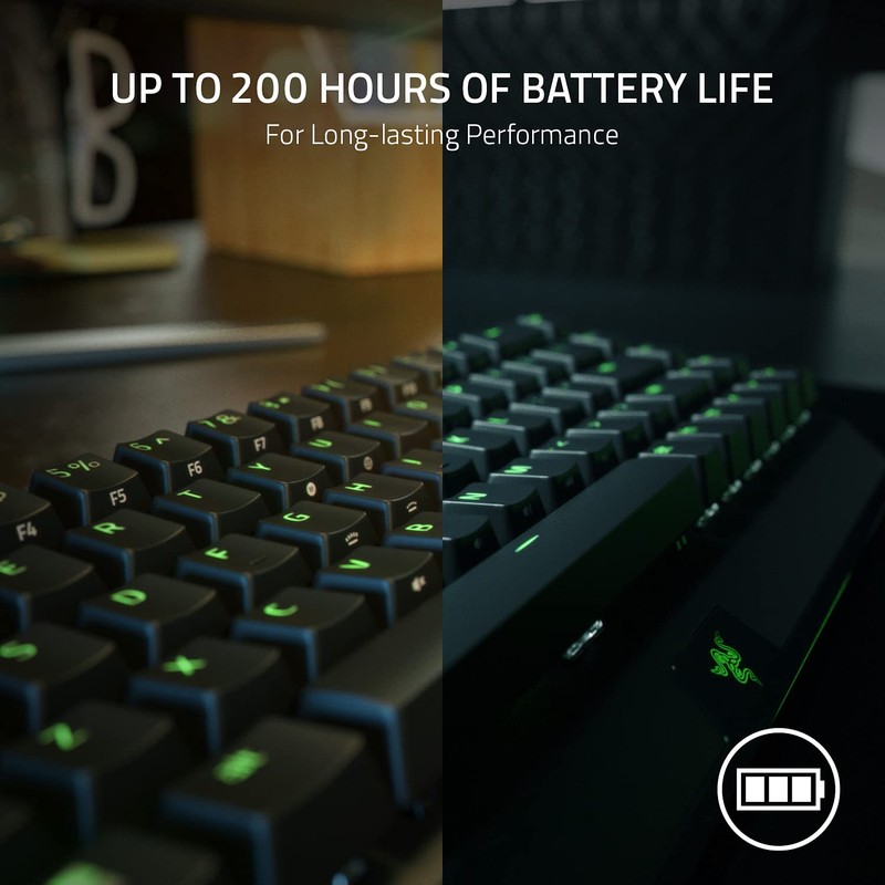 Razer BlackWidow V3 Mini HyperSpeed 65% Wireless Mechanical Gaming Keyboard: