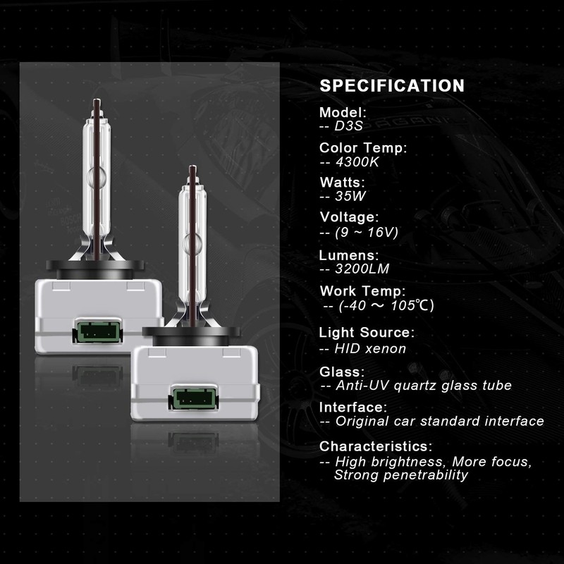 Win Power D-Series Xenon Lamp HID Conversion Kit (Pack of