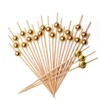 FX Cocktail Sticks Swizzle Picks for Fruit Sandwiches Barbeque Snacks etc Natural Bamboo Skewers for Coffee Drink Stir Stick 12 cm