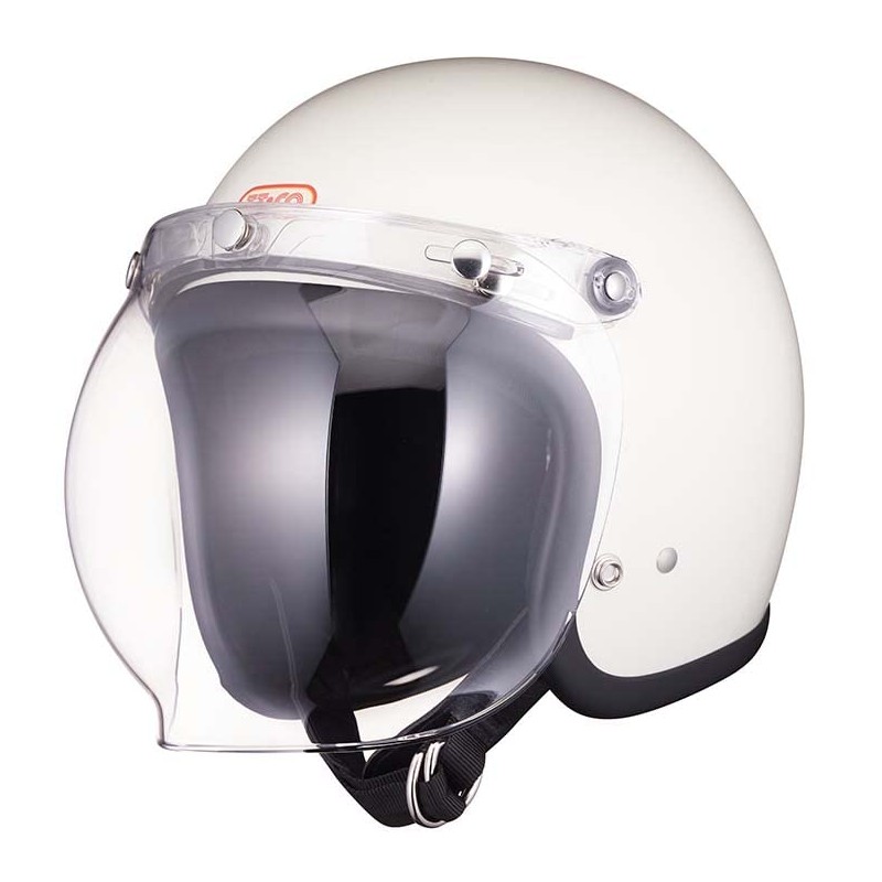 TT&CO. Shield Bubble Shield Clear Jet Helmet, Full Face, Vintage,