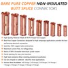 SVAAR 0000 Gauge Flared Barrel Butt Splice Connectors Kit 6PCS