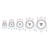Cepillo Ceramico Ion Xl 55 Mm Olivia Garden Color Blanco