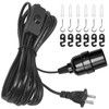 DiCUNO Hanging Lantern Extension Cord Cable, E26 Pendant Light Socket