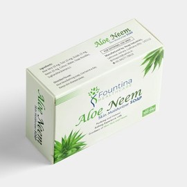 FOUNTINA Neem Aloe Skin Moisturizing Soap, 100 G